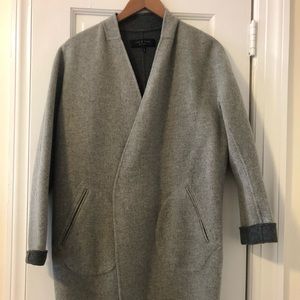 Two tone grey rag and bone over coat.